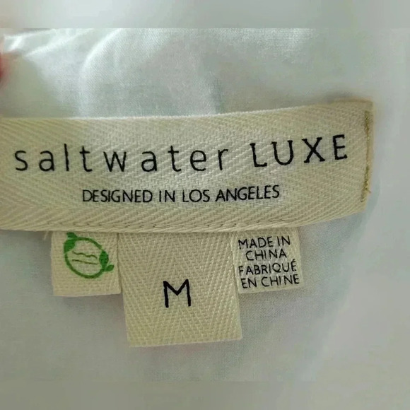 SIZE Medium Saltwater Luxe Miki Chiffon Whimsical Floral Short Sleeve Maxi Dress - Picture 14 of 14